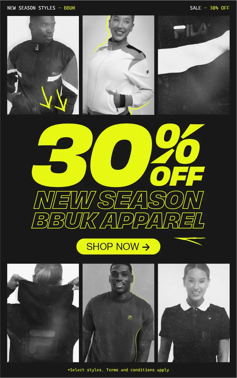 30% Off New Season BBUK lifestyle image
