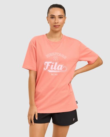 Fila shirt womens orange deals