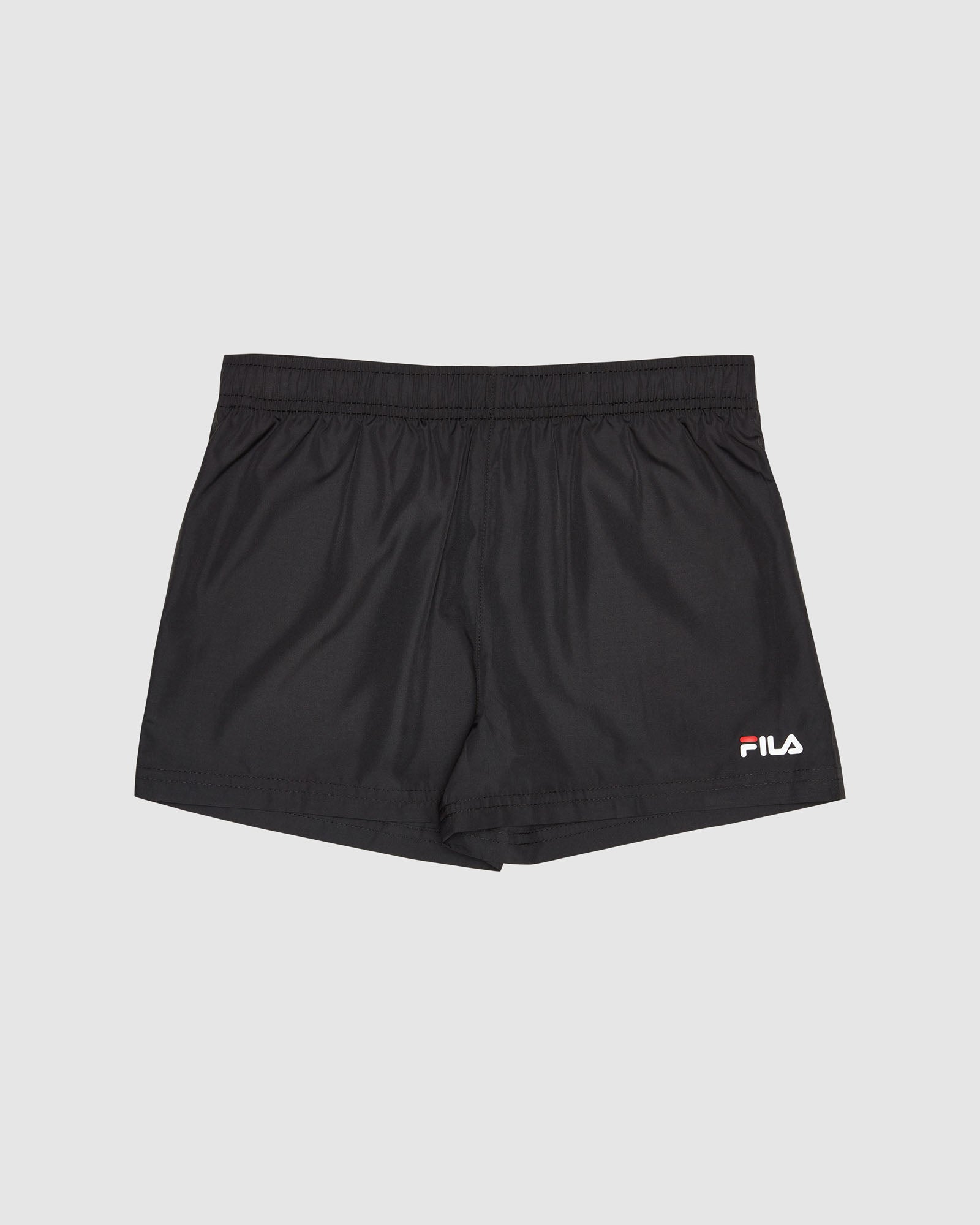 Black fila shorts hotsell