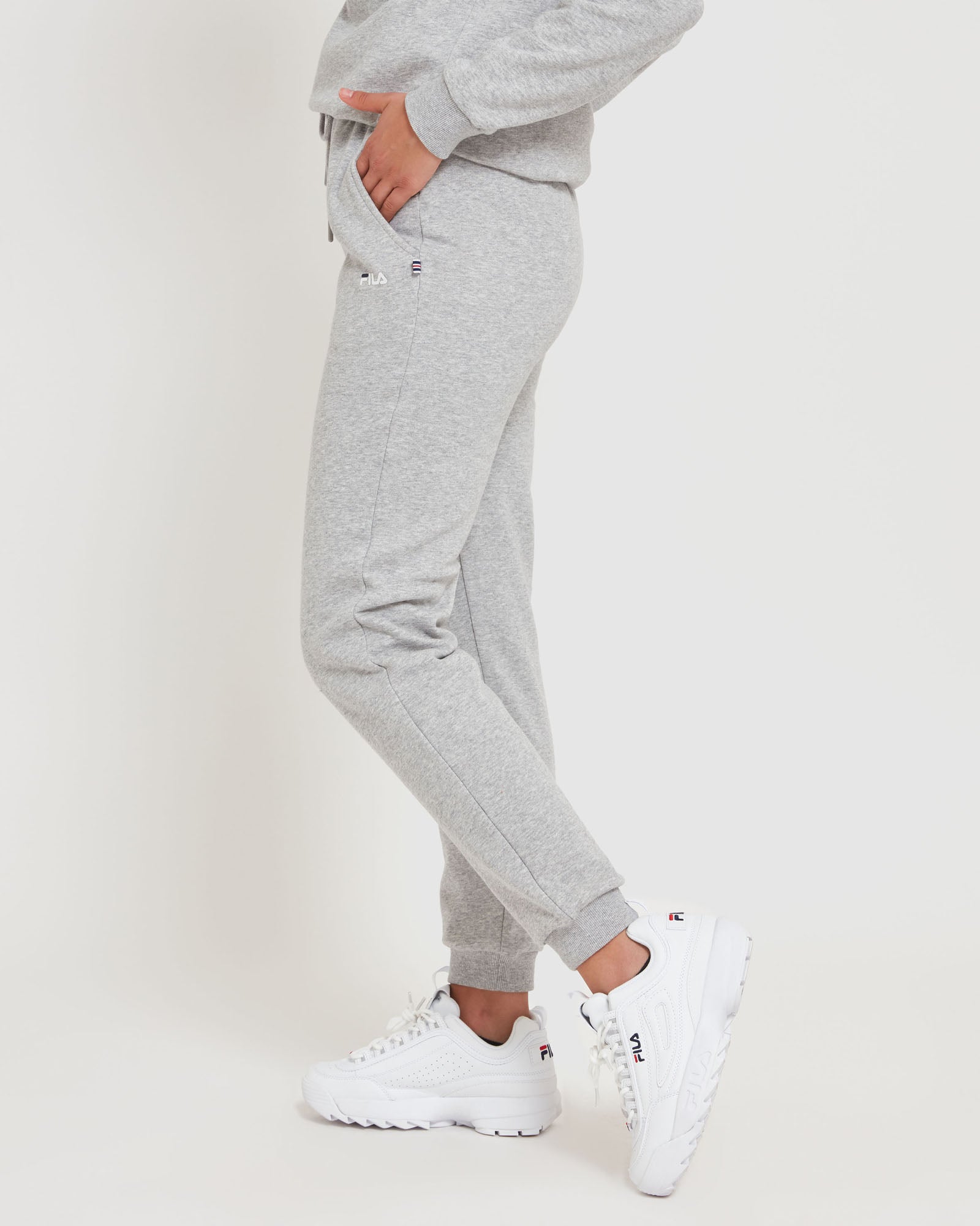 Women's trousers Fila Sweatpant Philine W - light grey melange, Tennis  Zone