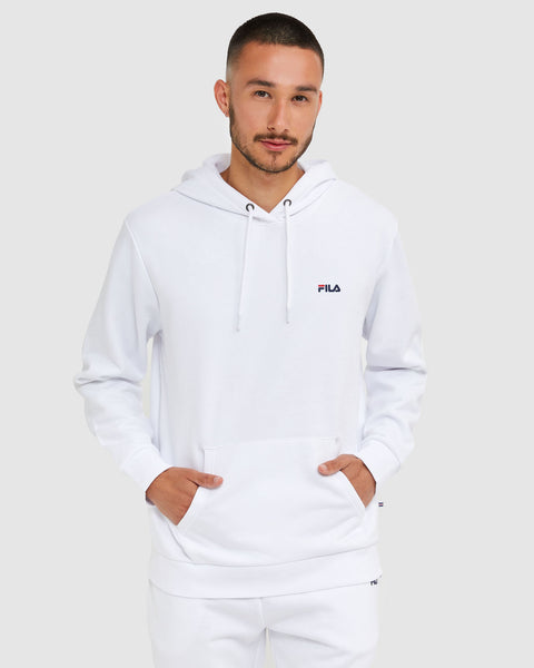 Fila tag fleece black & white hoodie sales