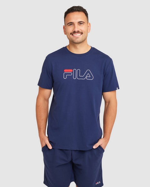 Fila shirt mens green on sale