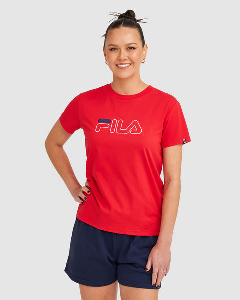 Fila t shirt womens brown online