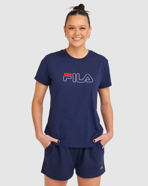 Fila t shirt womens silver online