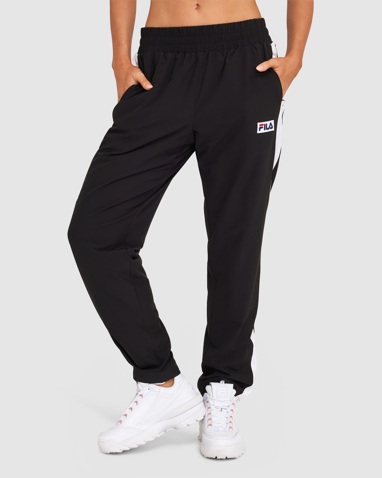 FILA Women's sweat pants - L - Blk with pockets - clothing